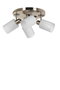 Opviq 8434-4T Lámpara de araña blanca de metal y vidrio